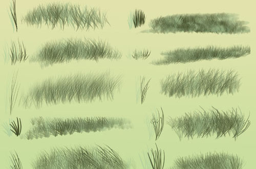 photoshop grass brush