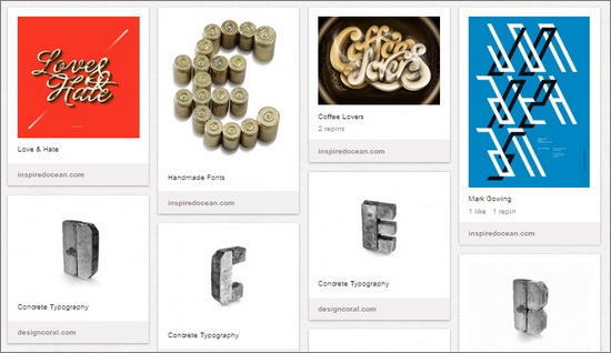 Pinterest Boards for Typography Inspiration