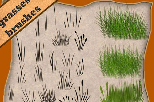 photoshop grass brush