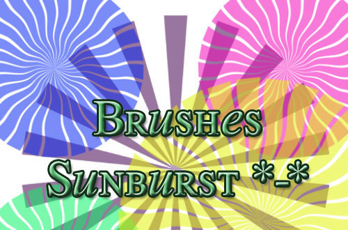 photoshop sunburst brushes