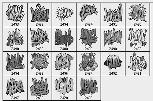 graffiti brushes