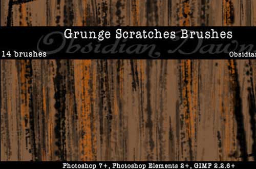 photoshop scratch brushes