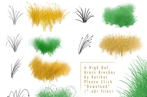 photoshop grass brush