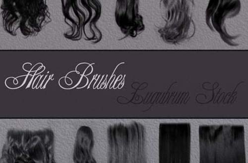 photoshop hair brushes