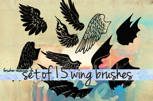 photoshop wing brushes