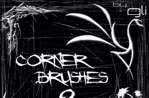 photoshop corner brushes