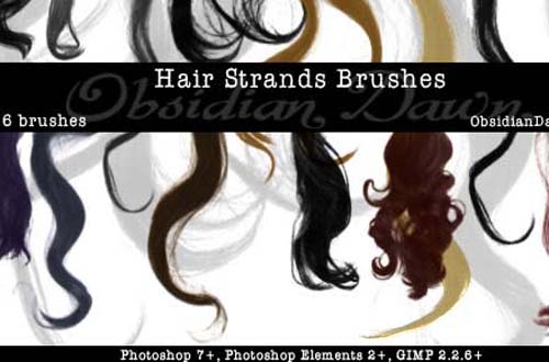 photoshop hair brushes