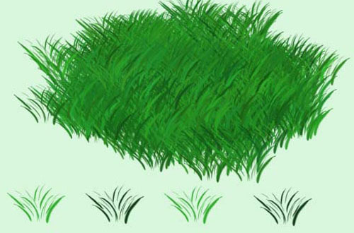 photoshop grass brush