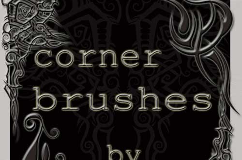 photoshop corner brushes