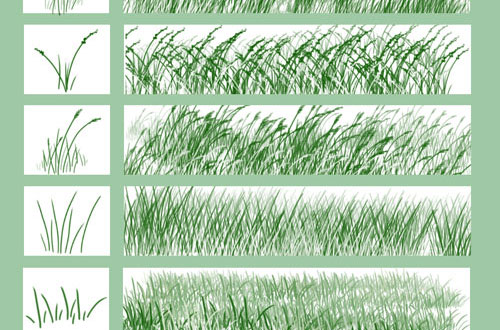 photoshop grass brush